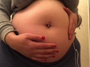 Swollen Belly Girl Bloated Belly Gurgles