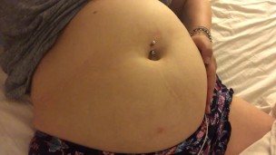 Swollen Belly Girl Bloated Belly Gurgles