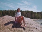 Extremely Risky Pussy Licking On The Public Beach! 3/16