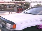 Busty Brunette Shows Em Everywhere in Public! 5/16