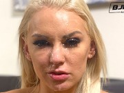 BJRAW Gorgeous busty blonde Kenzie Taylor loves being throat fucked