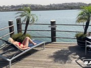 BJRAW Gorgeous busty blonde Kenzie Taylor loves being throat fucked 1/16