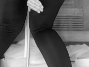 pissing and brings herself to orgasm, squirting milky tits 11/16