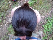 Blowjob in the mountains 12/16