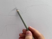 Doggy fucked and ass fingered PENCIL ART PORN