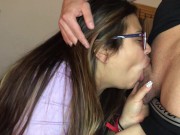 I MAKE my STEPMOM to suck my dick! CUM MOUTH 4k 9/16
