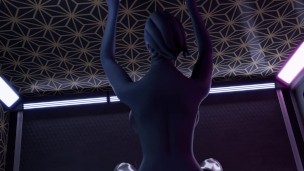 Mass Effect - Liara Gets A Big Dick At The Gloryhole [Blender] (With Sound)