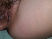 Big Dick Close up creampie and cumshot in 3 different hairy pussys 3/16