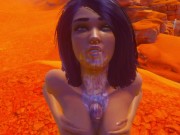 Трахнул мою подругу между сисек и очень много спермы ! [3D хентай] - Screenshot 13 of 16 - Cum On Face