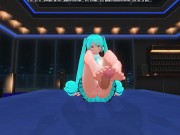3D HENTAI FOOTJOB Cute miku footjob 10/16