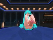 3D HENTAI FOOTJOB Cute miku footjob 9/16