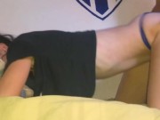 Latina argentina es sumisa y se deja cojer en 4 patas 11/16