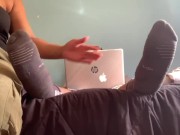 No Distractions! Tickled During Zoom meeting 2/16