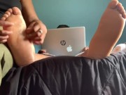 No Distractions! Tickled During Zoom meeting 5/16
