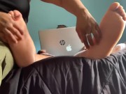 No Distractions! Tickled During Zoom meeting 7/16