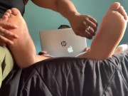 No Distractions! Tickled During Zoom meeting 8/16