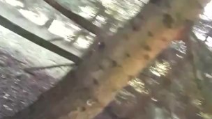 Playing with my big cock outside my house completely NAKED!