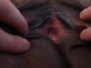 Look inside my pussy! Close up spread wide open! Surprise at end! 14/16