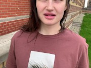 Если есть ДЕНЬГИ, то можно ВСЁ! Профессиональный пикап и сладкий минет на публике - Olivia Moore 1/16