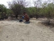 Naked public and sexy heels 12/16