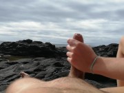 Sweet fuck in public beach and cumshot with no hands 6/16