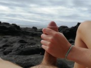 Sweet fuck in public beach and cumshot with no hands 8/16