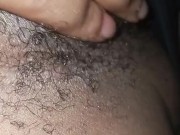 Rubbing My Hairy Pussy