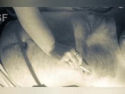 He smokes a cigarette and licks his lover's nipples 3/16