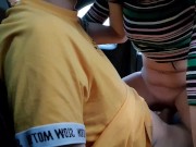 COLLEGE Couple Fuck In The Car ,And He Cum Inside ME!!!! 2/16