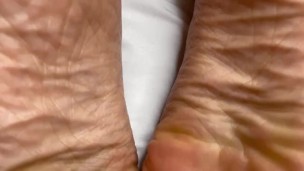 Black Girl Pushes Out Huge Creampie onto Her Ebony Feet 