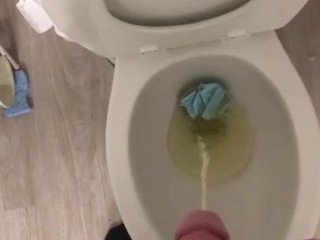 taking a piss on the mask I nutted on