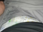 Playing in my very wet diaper
