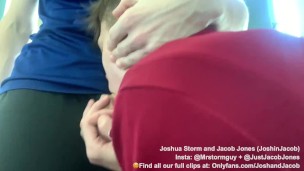 Teen twink deepthroat swallows dick and cum