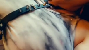 Milf gets fucked by a sex machine