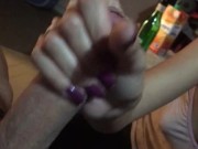 Mi girlfriend gives me a rich blowjob 14/16