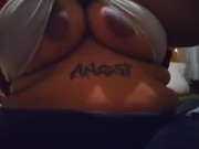 Tits spilling out