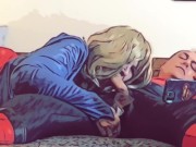 Supergirl Sucks Spiderman 12/16