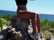 Horny fit model masturbate tight pussy with huge dildo in beauty viewpoint 16/16