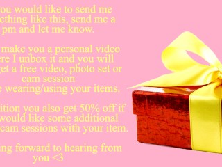 Fan gift unboxing(SFW)