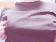 服の上から爪でカリカリ乳首オナニーしました 2/16