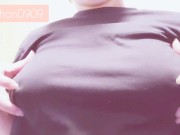 服の上から爪でカリカリ乳首オナニーしました 9/16