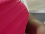 JusAgirl - EXHIBITIONIST Caught by security guard EXTREME RISKY masturbating on car in parking deck 6/16