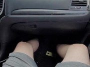 public car handjob and cumshot in mouth blowjob