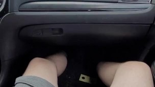 public car handjob and cumshot in mouth blowjob