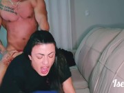 Ise_mah, fucking my horny girlfriend in the couch and cuming in her face  9/16