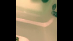 PISSING IN THE BATHTUB AND ON THE FLOOR PEE HUGE DICK DADDY REVAN