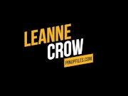 Leanne Crow is playing wine bottle on her enormous boobs 2/16