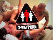 3Way Porn - Blonde & Big Tits Red Headed Milf in Anal 3Some 1/16