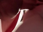 Fucking on top of cuckold hubby, gets rewarded creampie 5/16