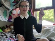 Roleplay: Religious School Girl Smokes and Shows You Her Strange Dildo - Izzy Hellbourne 2/16